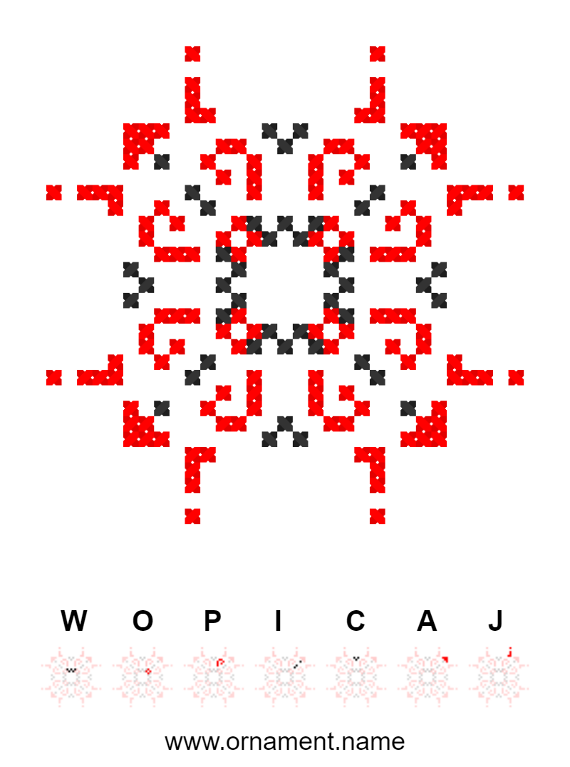 Текстовий орнамент: Wopicaj