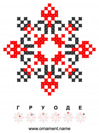 Текстовый украинский орнамент: Gruodė