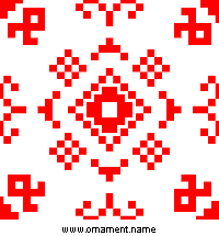 Текстовый украинский орнамент: оберіг сердця