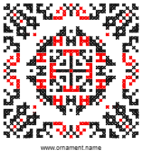 Текстовый украинский орнамент: ВЕСНЯНА БРУНЬКА