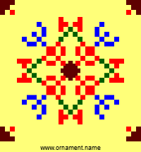 Текстовый украинский орнамент: М