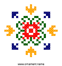 Текстовый украинский орнамент: Весна