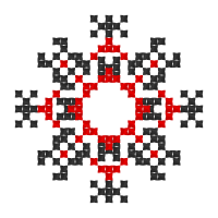 Текстовый украинский орнамент: сніжана